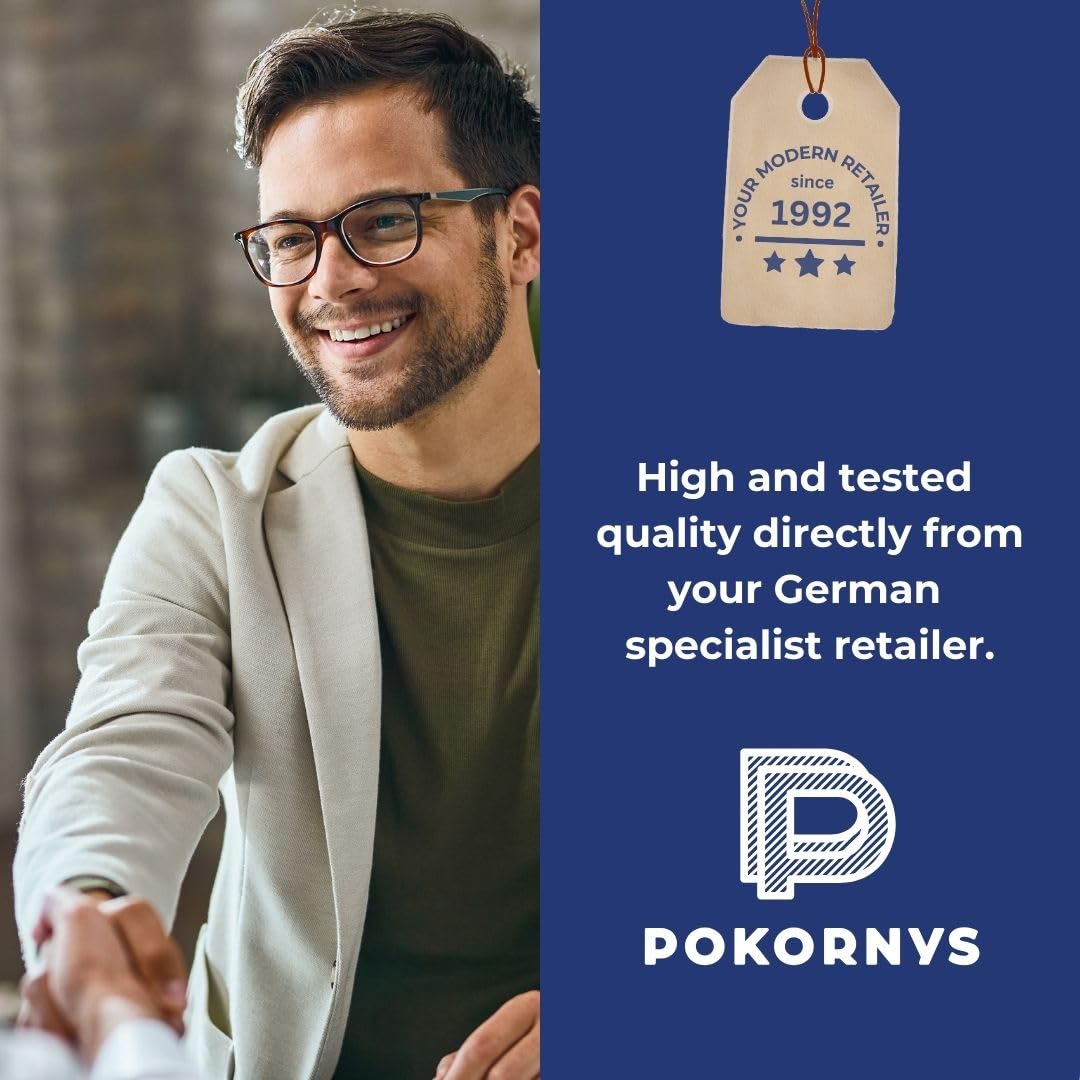 Pokornys - Pistola per etichettatrice Arrow 9S Standard � in set con 5 aghi di ricambio, etichettatrice per il fissaggio di etichette e cartellini dei prezzi su tessuti e vestiti, come jeans,