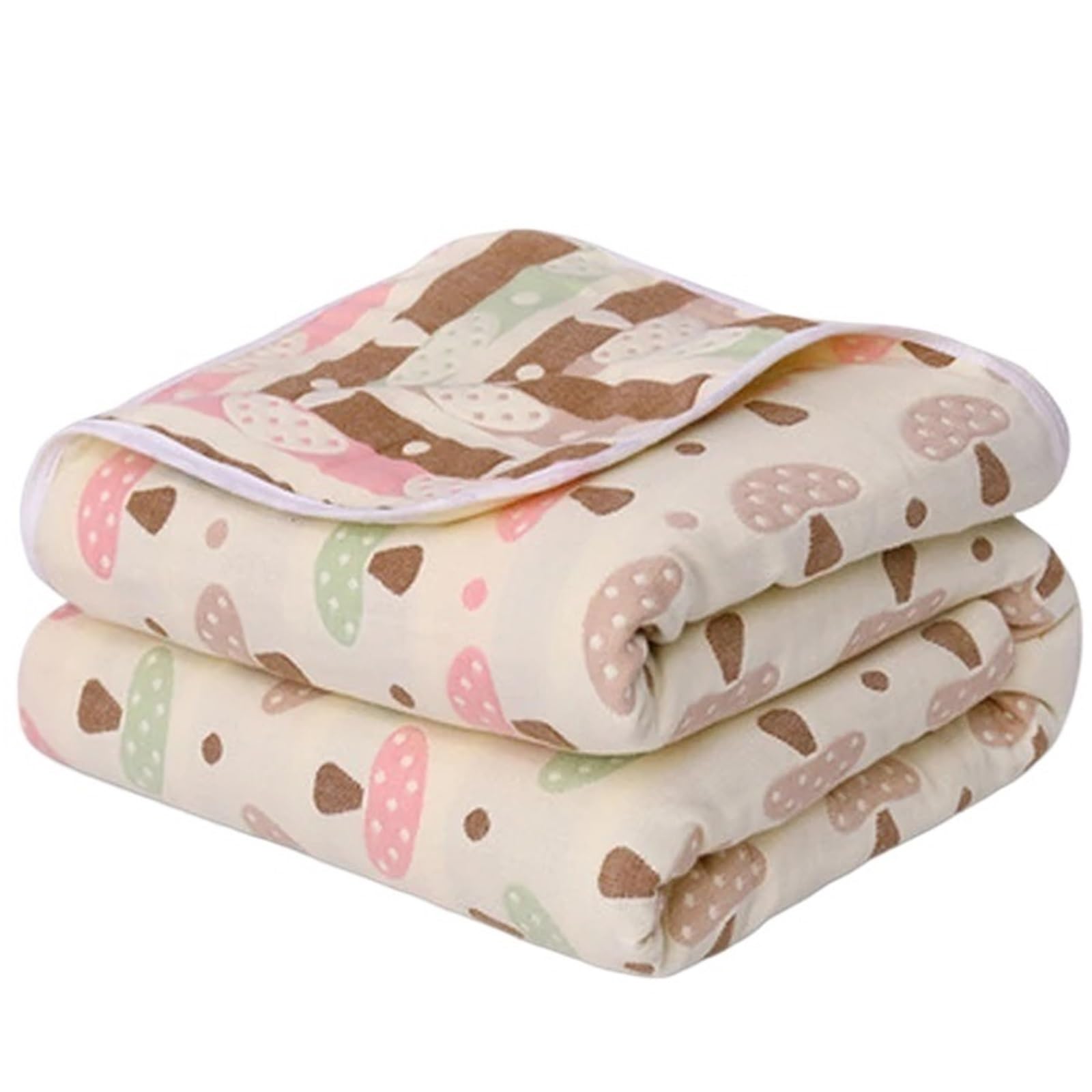 HKSDKABOP Muslin Throw Blanket, 6-Layer Cotton Chiffon, Multiple Sizes(Color7,150X200cm 1pc)