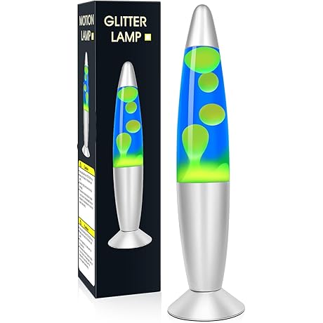 Blue and Green Lava Lamp: Mesmerizing Liquid Motion Lamp for Sensory Stimulation