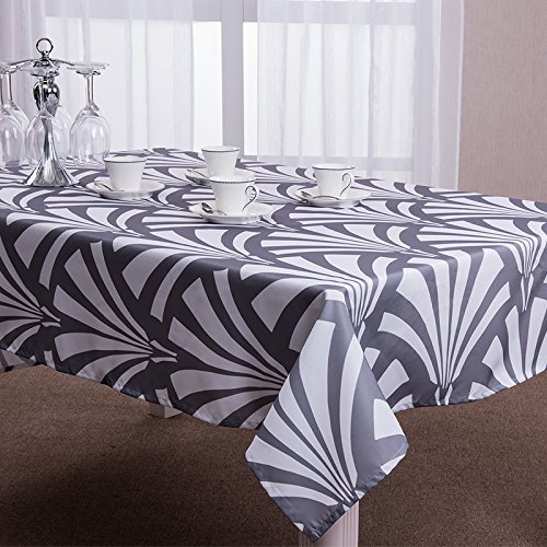 GFYWZ Grey printed tablecloth, 140 * 180cm