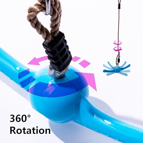 Miniatura 3 de Ninja-Twister - Juego de giros de columpio, mango de 360, juguetes colgantes ninja para niños, accesorios ajustables de línea floja, puerta de