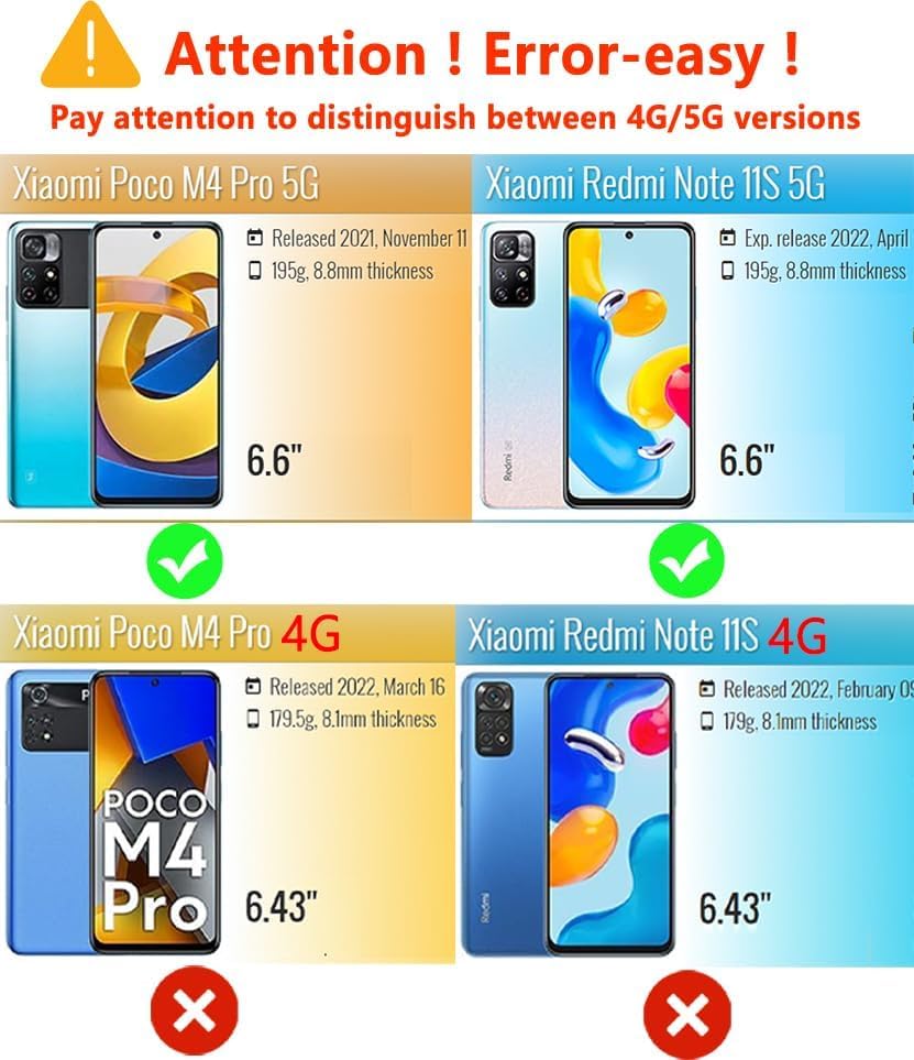 Cover In Pelle Per Xiaomi Poco M4 Pro 4G – Custodia Portafoglio Con Slot E Supporto, Colore Lavanda, Chiusura Magnetica - 4
