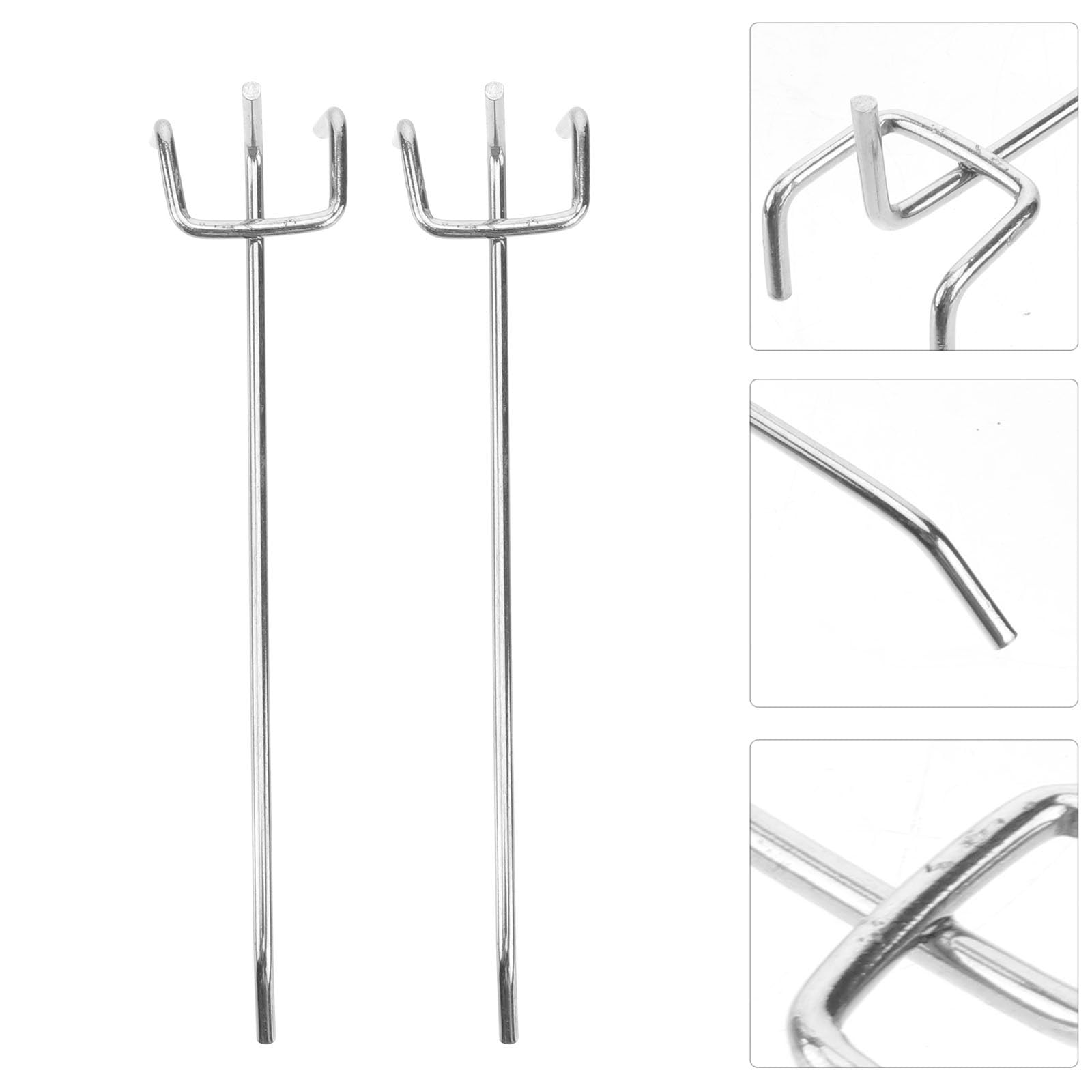 DOITOOL Lot de 50 crochets triangulaires robustes pour panneau perforé - Pour maison, magasin, supermarché - 15 cm