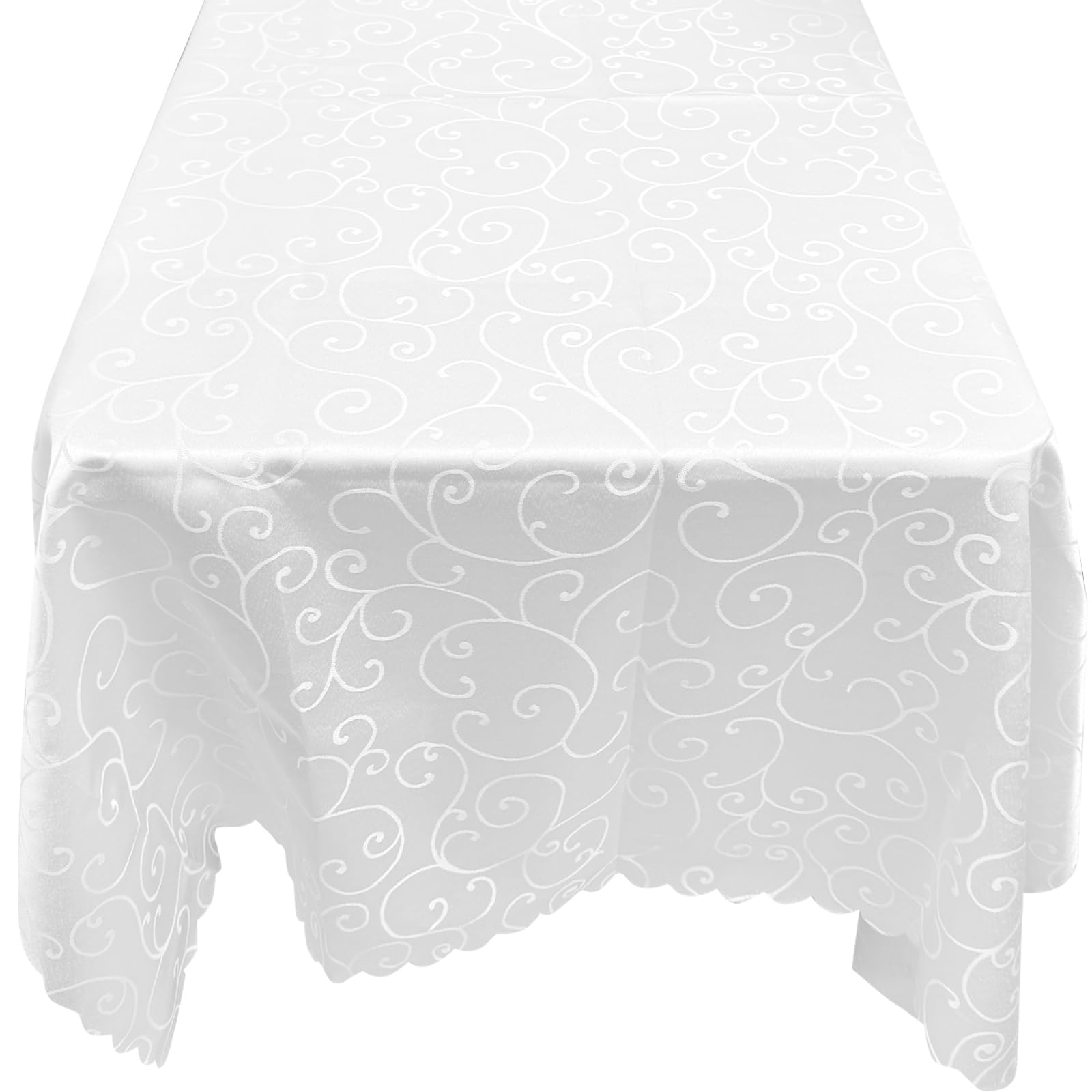 NiceLand Mantel Mesa Rectangular Mantel Cumpleaños Mantel Blanco Mesa Rectangular Manteles de Mesa Grande Mantel Individual Mantel Navidad Antimanchas (Blanco 1,4m×1,8m)