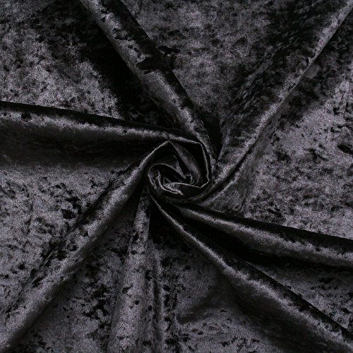 Baxton Studio Wholesale Interiors Castello Velvet Upholstered Faux Crystal-Buttoned Sleigh Platform Bed, Queen, Black #TOP3