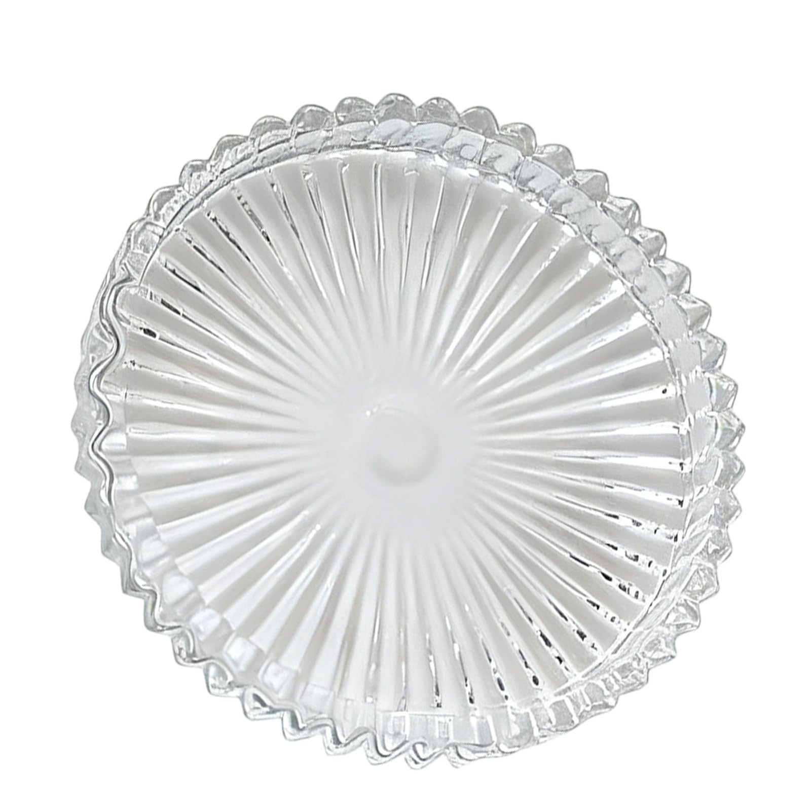 3.94 Inch Pillar Candle Holder, Glass Coaster Decorative Plate and Tray Centerpiece, Clear Glass Plate for Home Decoration, Decorative Stand