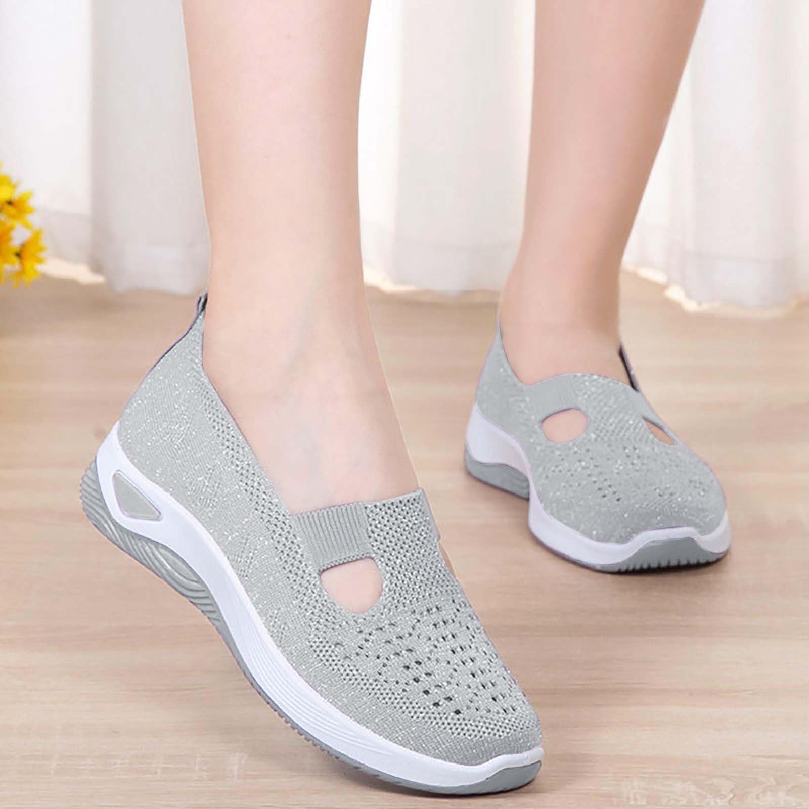 Zapatos Ortopédicos para Mujer con Malla Antideslizantes Cómodos Plataforma Ligeras para Caminar