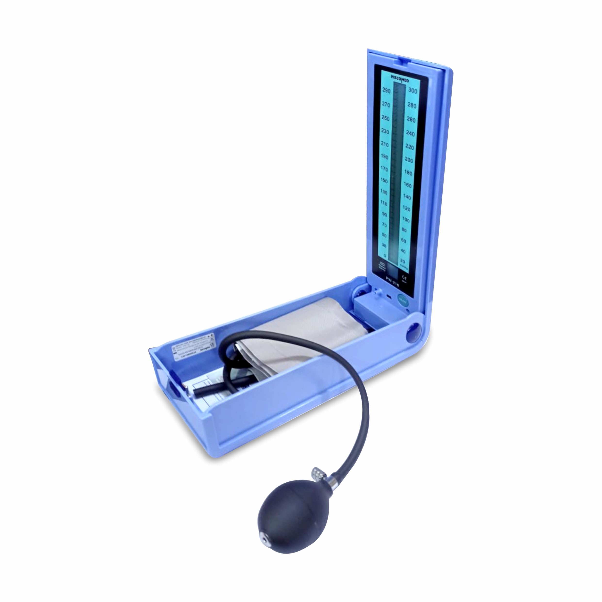 NISCOMED PW-216 LCD Display Mercury Free Sphygmomanometer Arm BP Monitor (Blue)-image-37