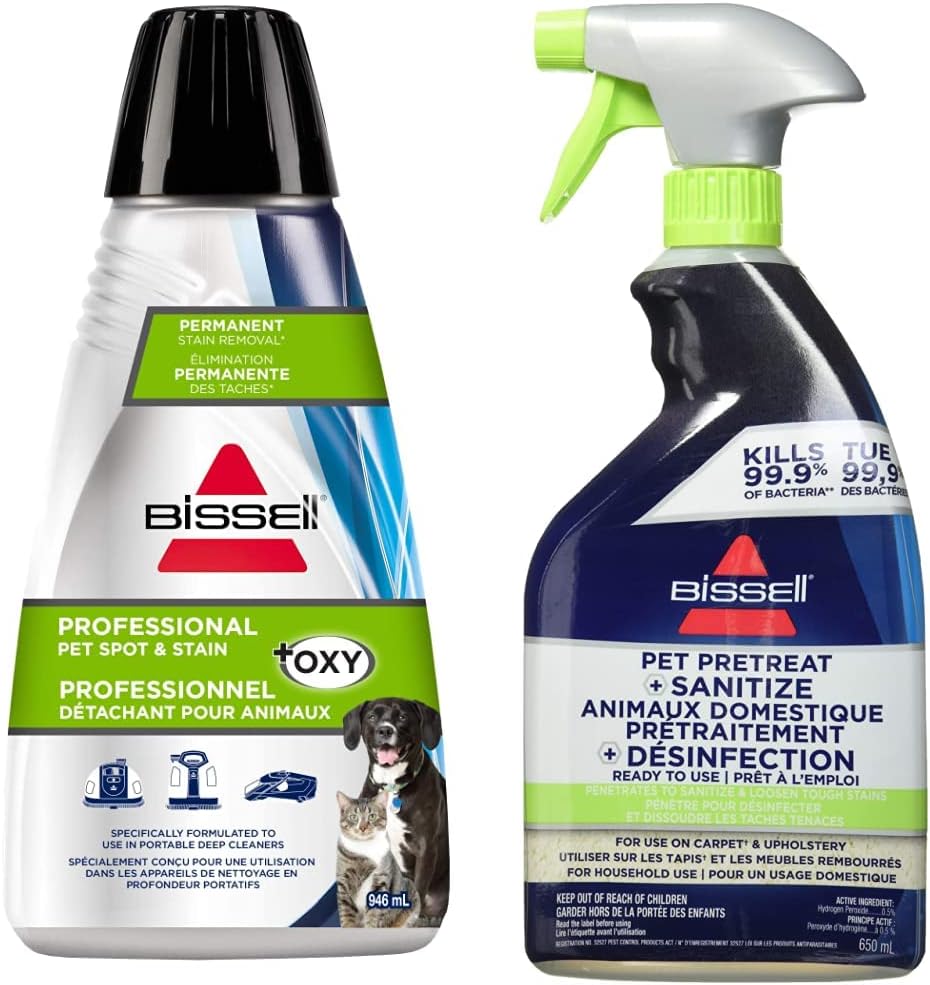 Bissell Professional Pet Spot & Stain + Oxy Formula Portable Cleaners