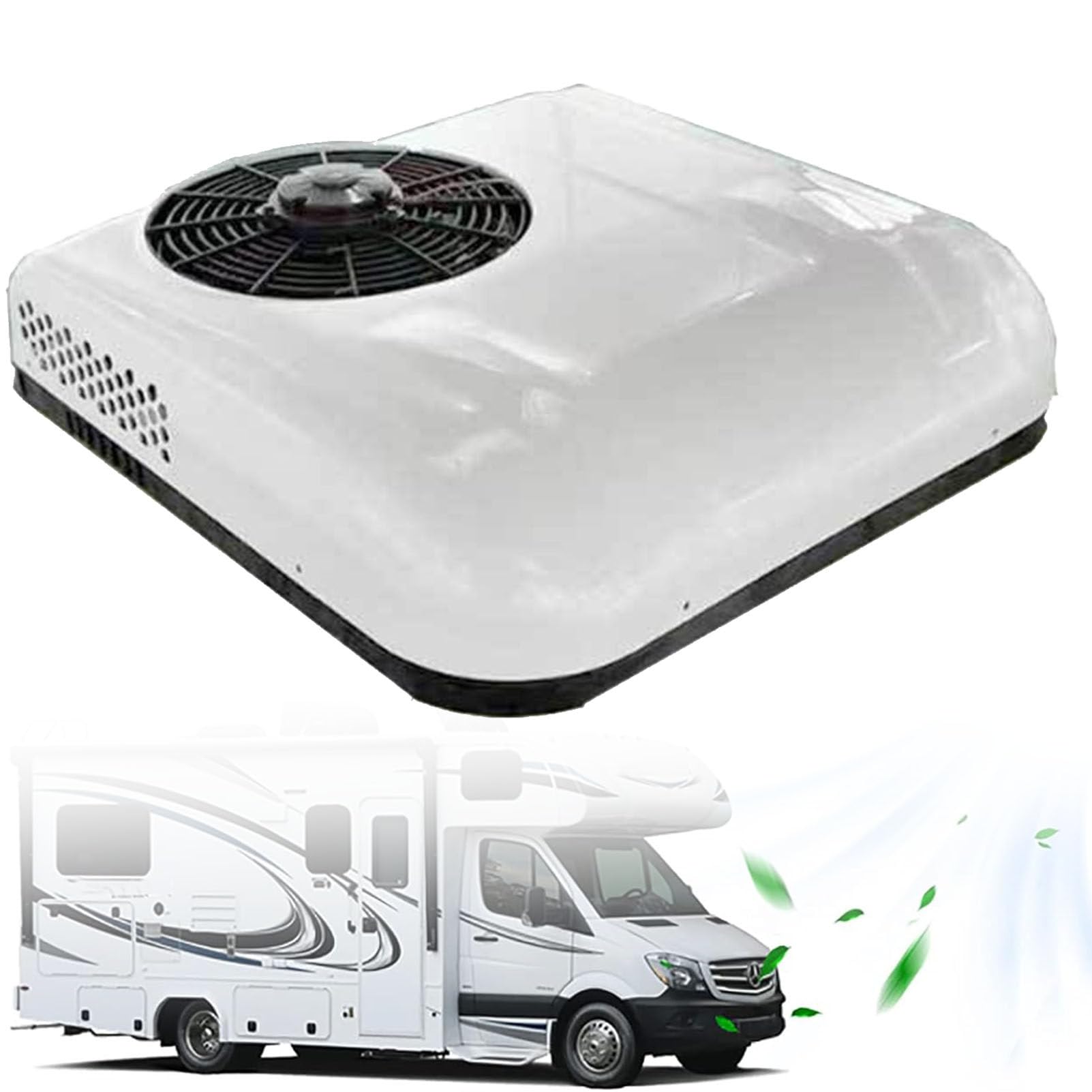 Climatiseur de camping-car, 12V/24V Climatiseur de toit de camping-car pour camions, camping-cars et caravanes, refroidissement efficace pour un voyage confortable dans les remorques et les