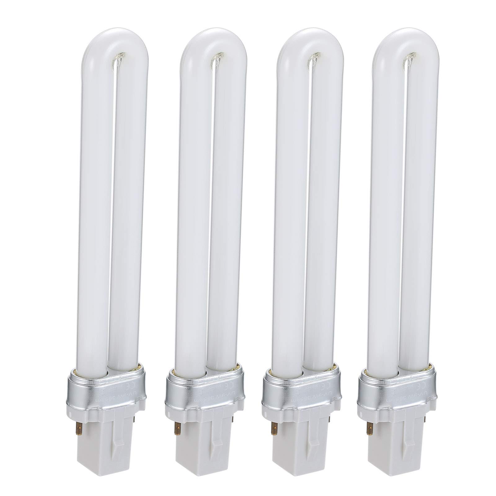 UV LED Lamp Tube Light Bulb 9W Curing Lamp Replacement Double Light Source for Nail Art Dryer