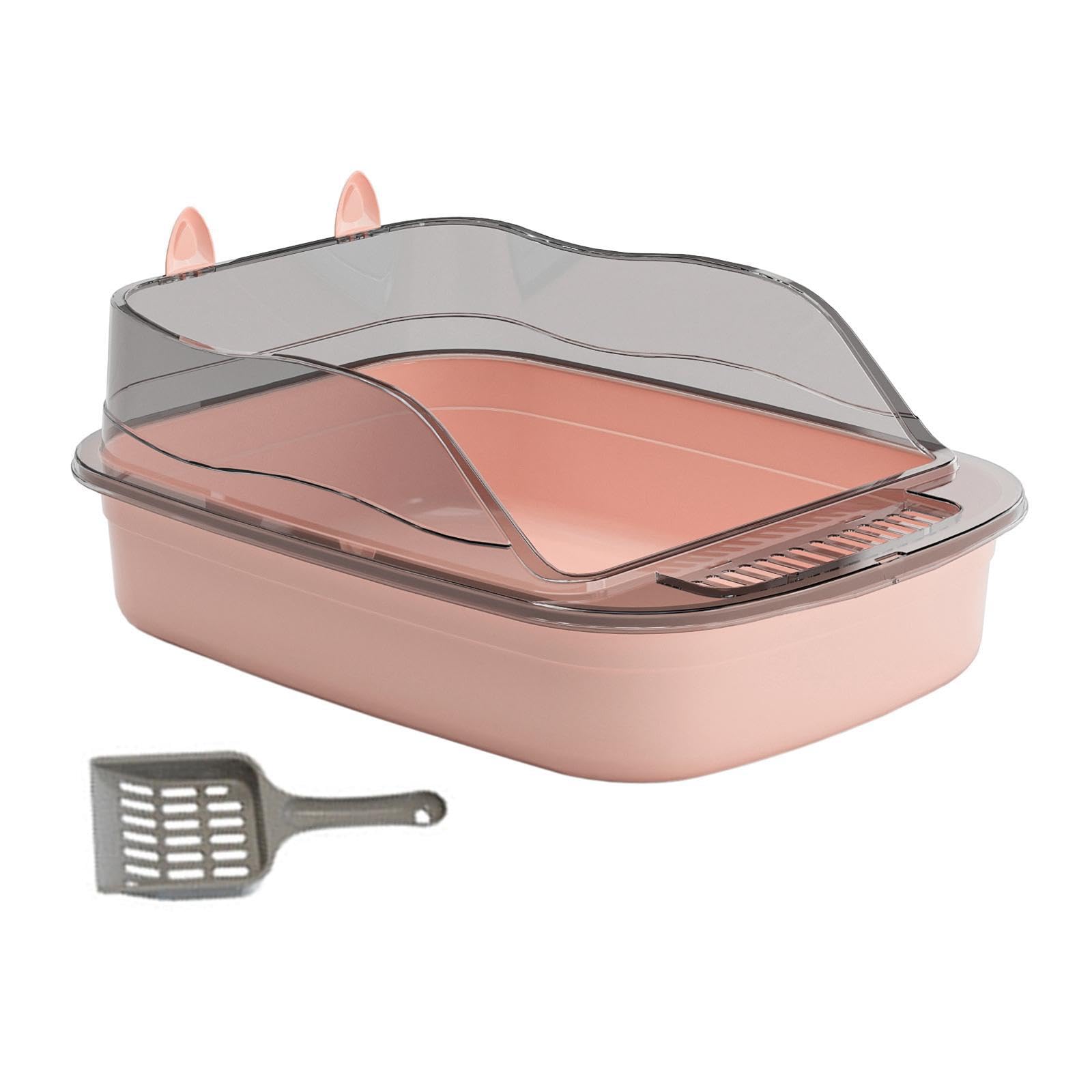 Bandeja para orinales de mascotas pequeña interior rosa fácil limpiar 50x34x18cm
