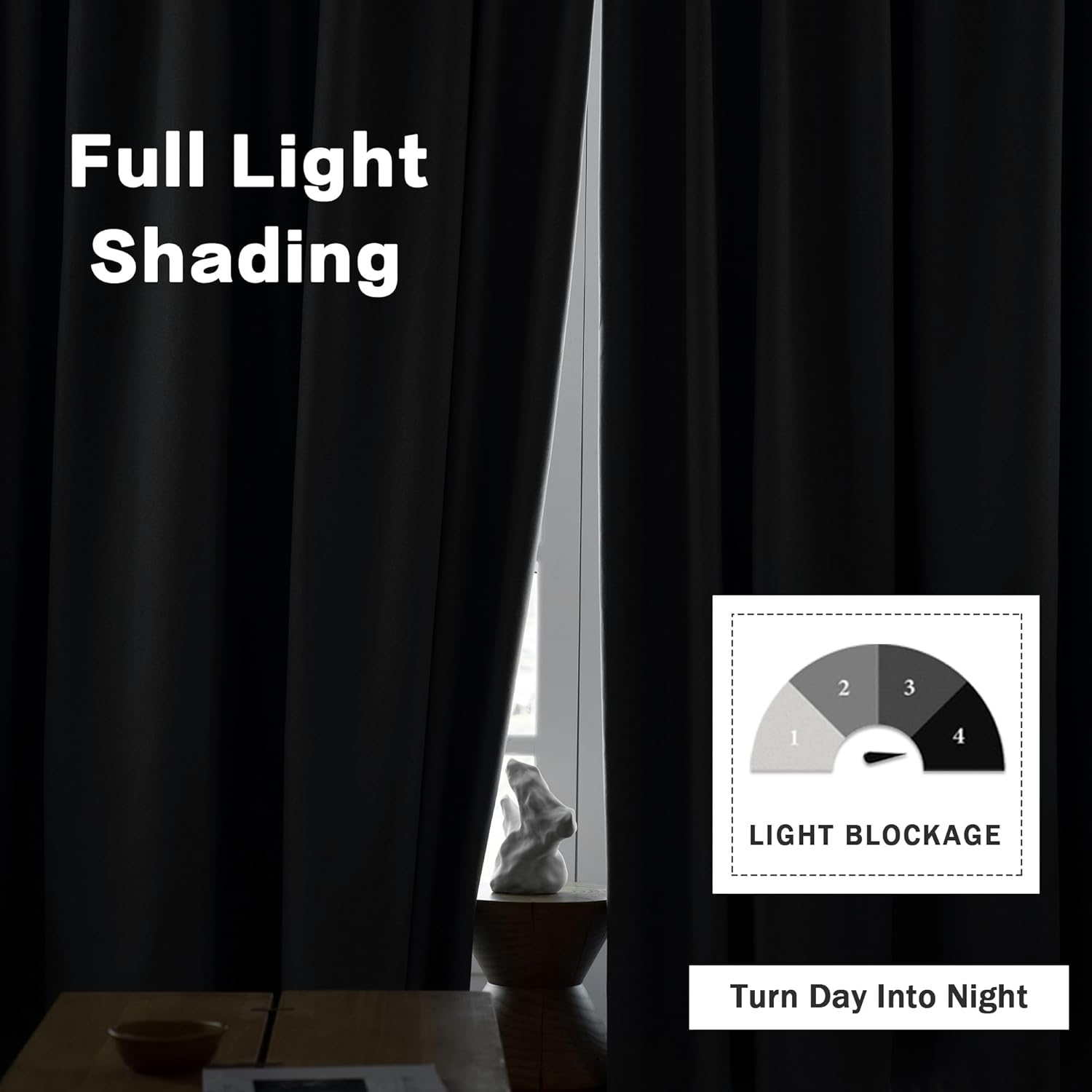 MUMFAS White Pinch Pleated Blackout Linen Curtain -Room Darkening Thermal Insulated Extra Width Curtain Panel for Sliding Glass Door,Floor to Ceiling Patio Door/Room Divider 100W x 96L (1 Panel