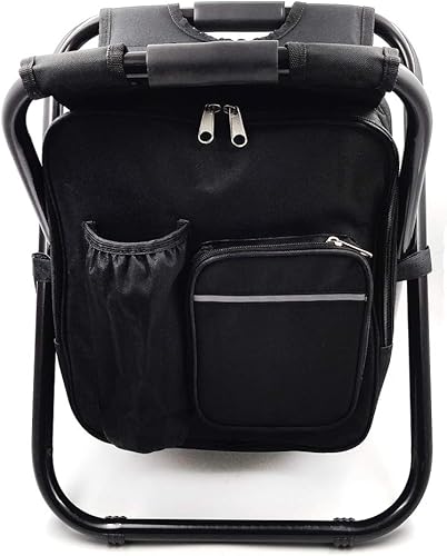 Taburete plegable aislado con bolsa enfriadora mochila silla playa pesca camping senderismo