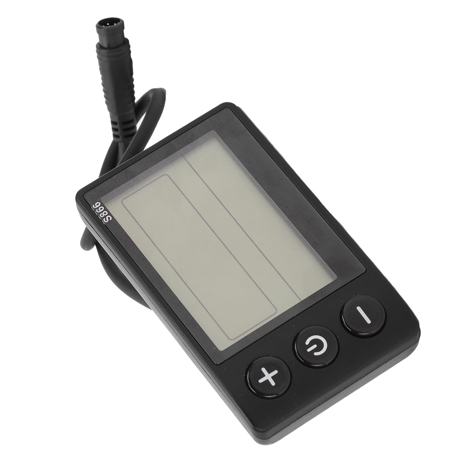 Display LCD per Bici Elettrica, Pannello di Controllo S866 con Contorno Impermeabile a 6 Pin per Modifica Scooter, Computer di Guida con Schermo Grande, Manubrio Universale da 22,2 Mm