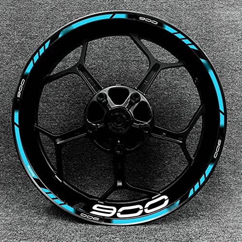 Für Kawasaki Z900 Motorrad Rad Aufkleber Vorne Und Hinten Reifen Reflektierende Streifen Kit Aufkleber Moto Felge Wasserdichter Aufkleber Felgenaufkleber (Color : 21)