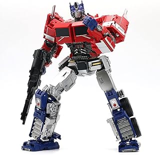 Transformers Toys Optimus Prime Gaiden Action Figure HMK-09D Alloy Edition Transforming Toy Robot Autobot Commander Primary Color Eyes with LED Children's Gift 13 Inch
