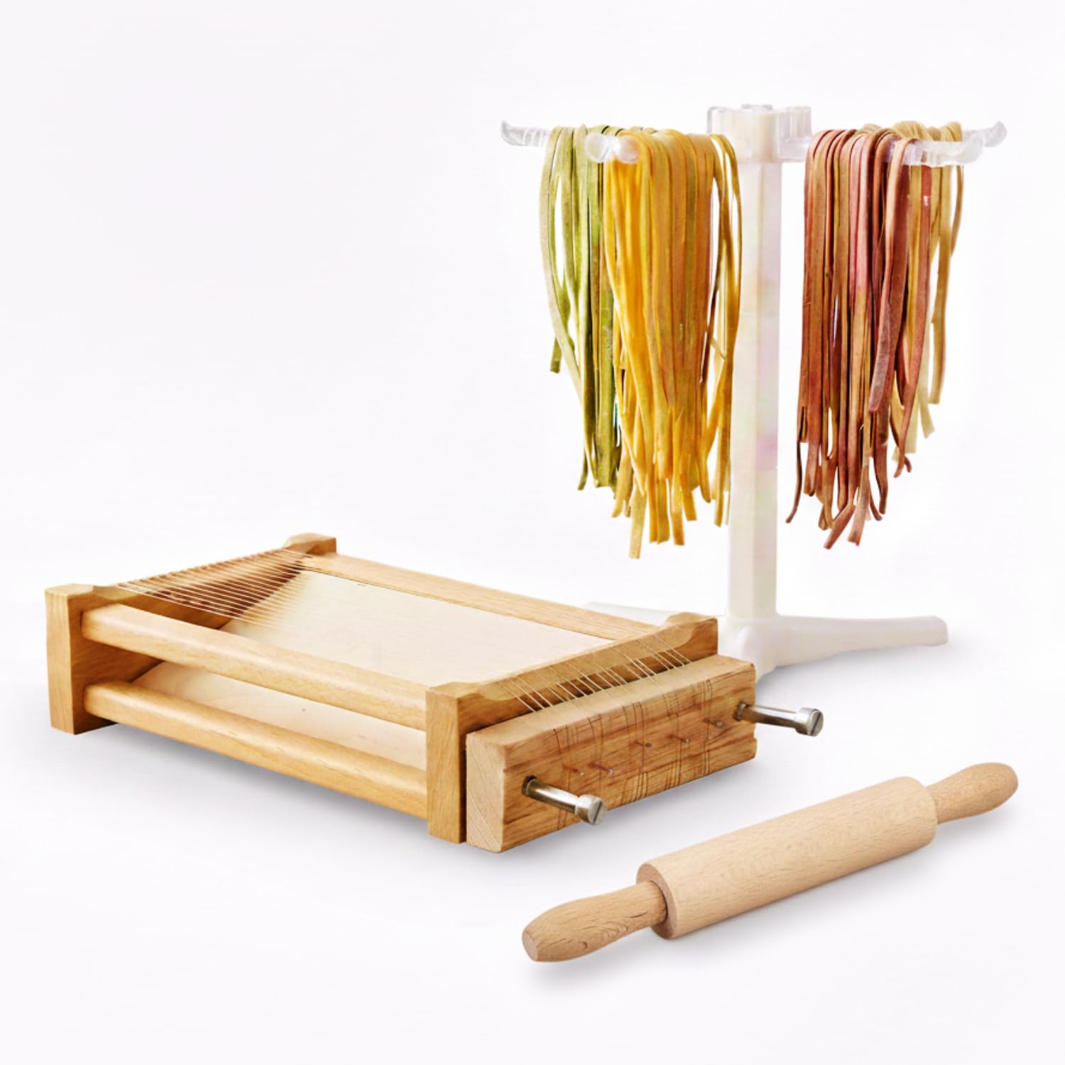 Guitare Antech avec rouleau à pâtisserie pour pâtes, spaghetti, fettuccine, emporte-pièce des Abruzzes
