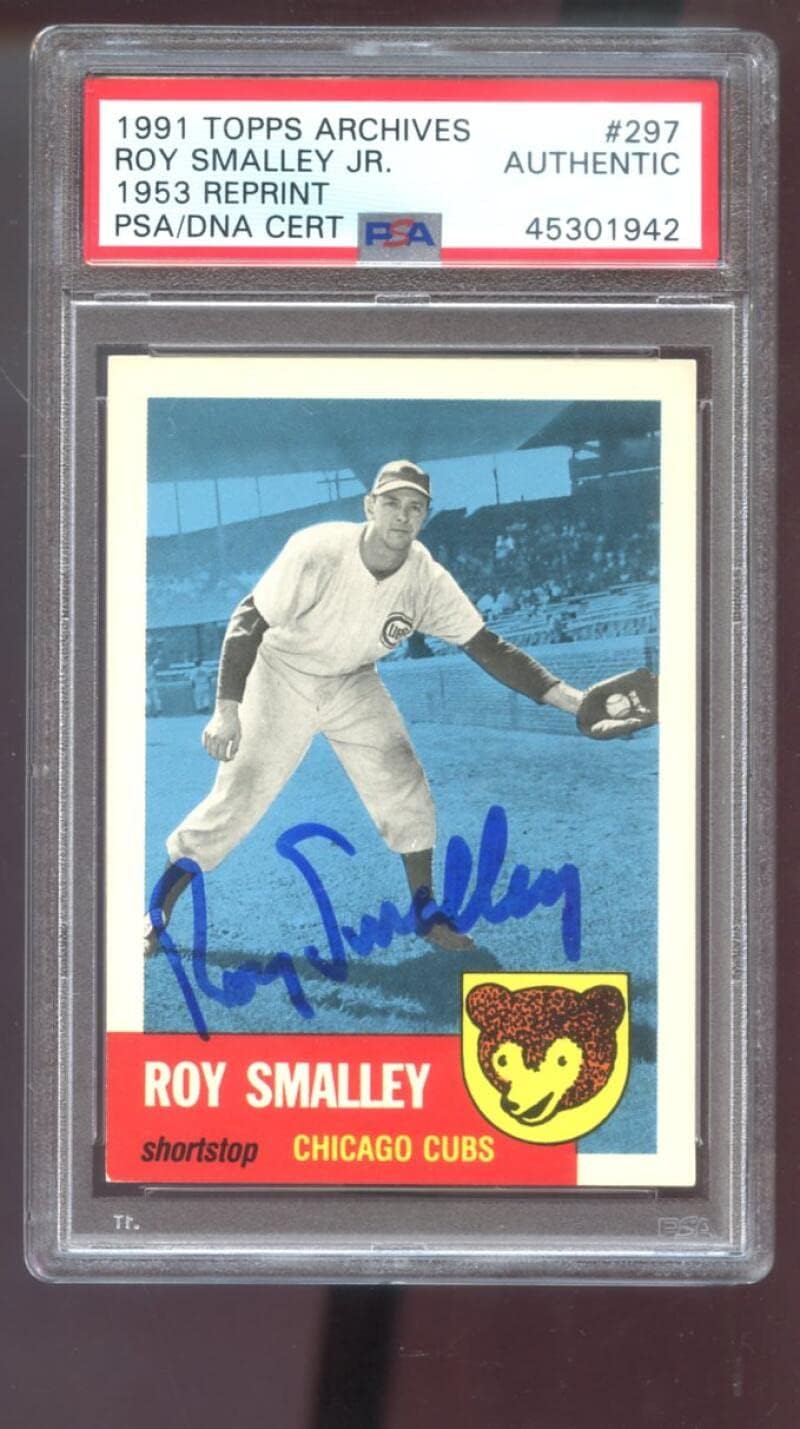 1991 Topps Archives 1953#297 Roy Smalley Signed Autographed Autograph Auto PSA PSA/DNA COA Baseball Card MLB