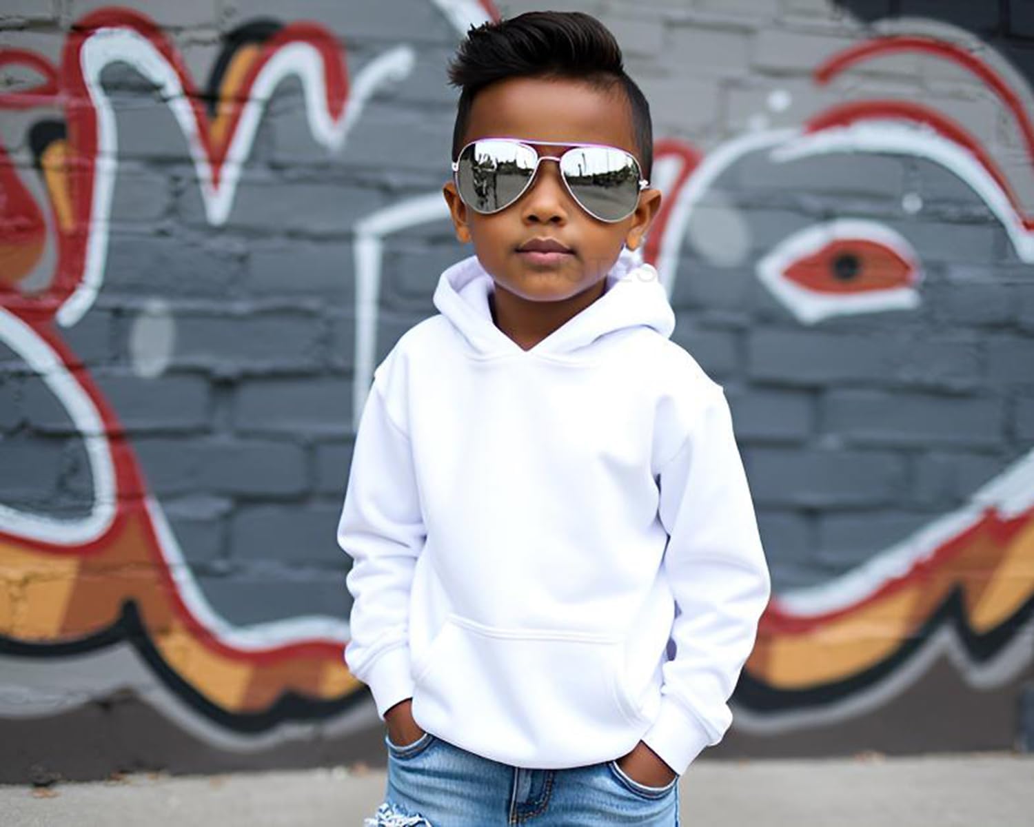 HJSTES Polarized Kids Aviator Sunglasses for Girls Boys Classic Juniors Glasses UV400 Protection Lens,52mm - Image 2