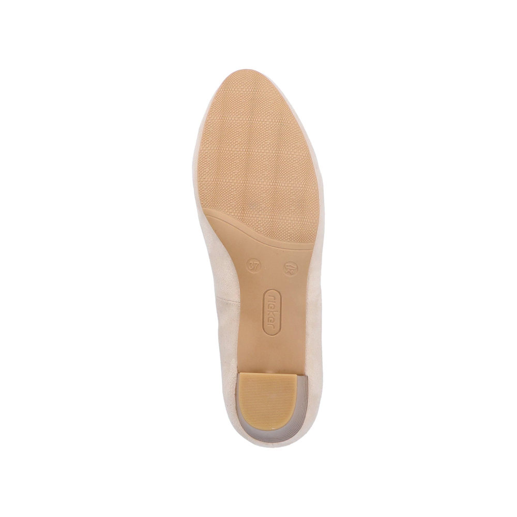Rieker Damen Pumps mit runder Zehenform und Blockabsatz 44650, Größe:41 EU, Farbe:Beige