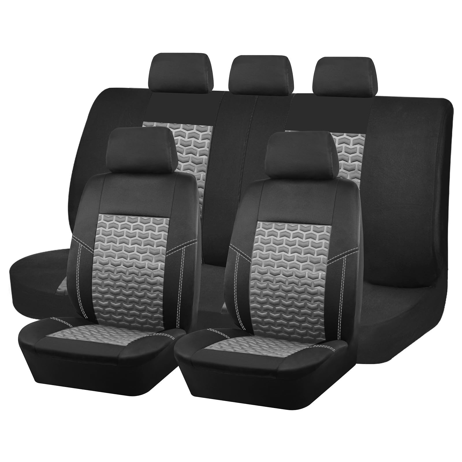 Car Seat Covers for Nissan Altima 4th Generation 2007-2012 | Durable Front and Rear Split Bench Seat Covers for Cars