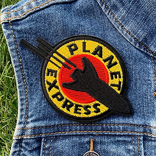 Futurama Iron On Patches For Backpacks - Embroidered Patches Planet Express Patch Iron On Patches For Clothing Tactical Patches Jean Patches - Custom Patches Sew On Space Patches For Jackets Caps #TOP4