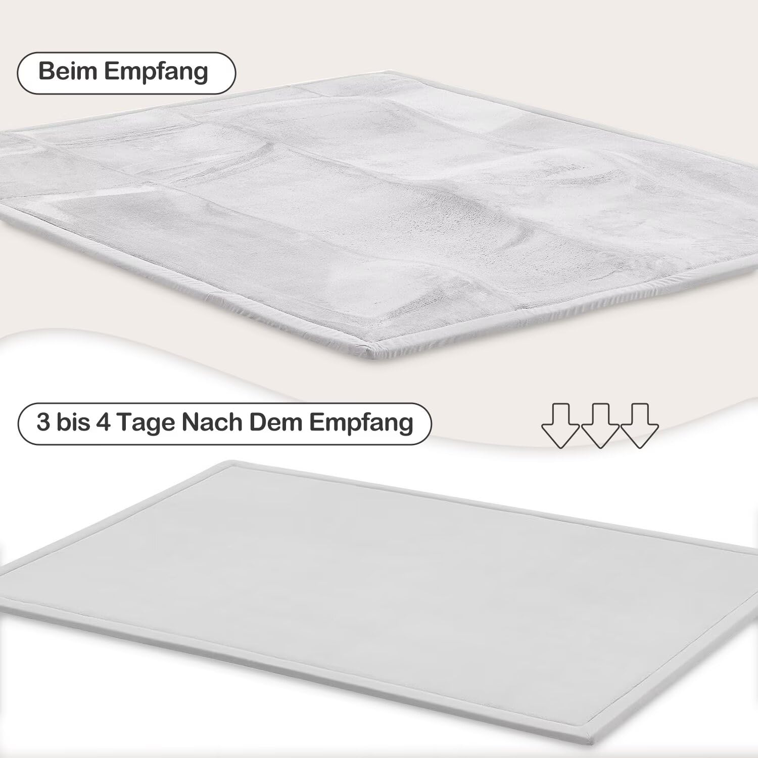 Engrosamiento Coral Terciopelo Alfombra Manta de rastreo para niños Alfombras Suaves de Tatami Antideslizante para niños Enlarge Play Mat (Gris, 100 * 200CM)