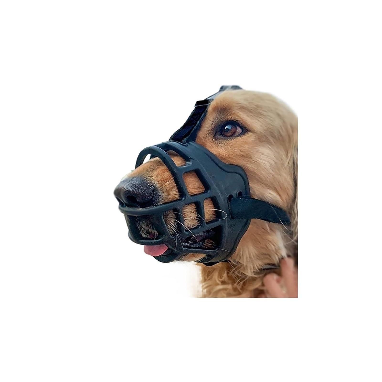 Muselière Souple Réglable Grand Chien Anti-Morsure Aboiement