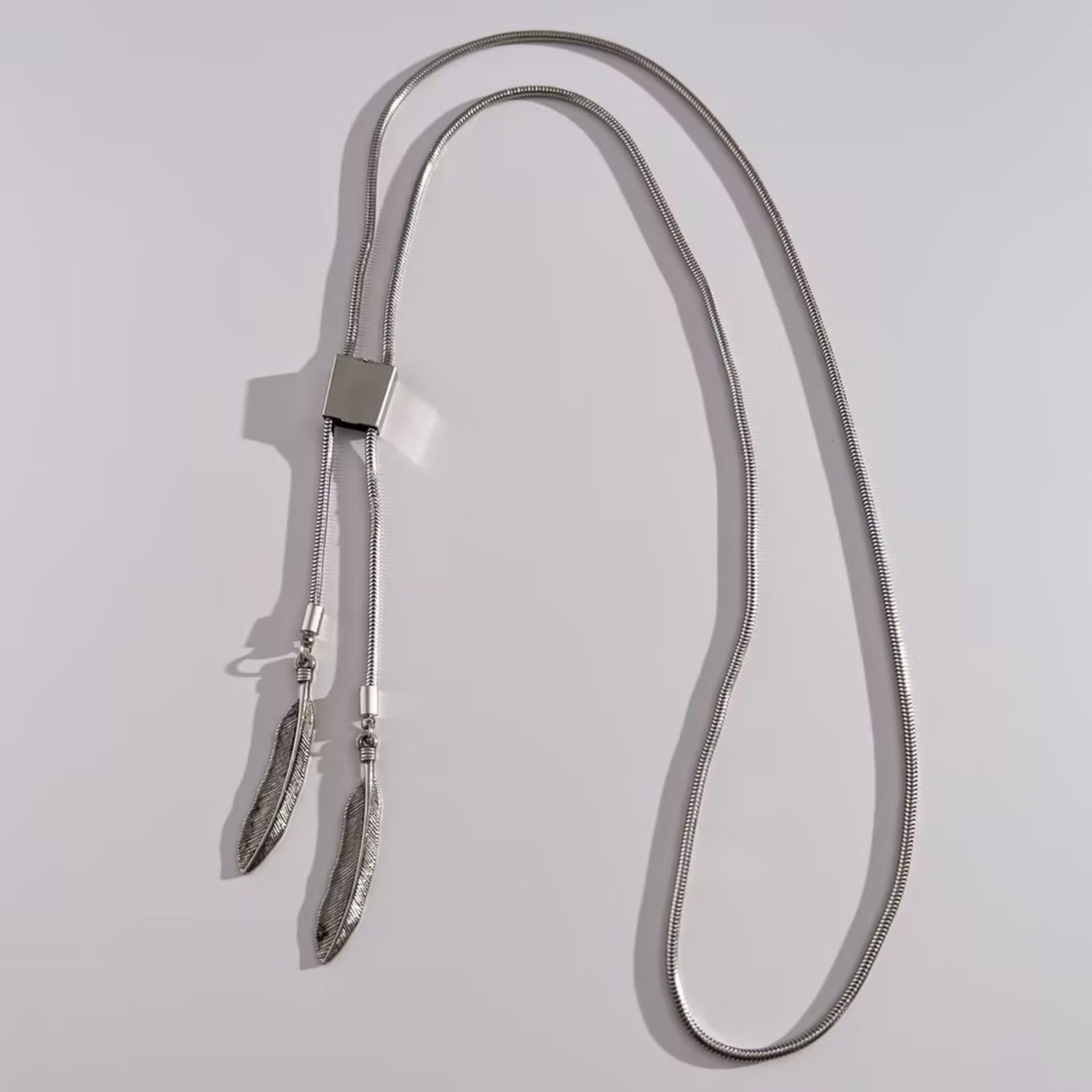 Cravatte da Cowboy, Collana con Cravatta da Cowboy Metallo Intrecciato Cordino