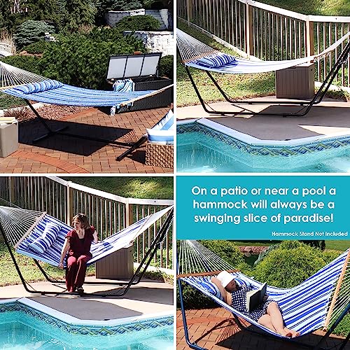 Sunnydaze LY-QFH-CB Outdoor Quilted Fabric Hammock thumb #5