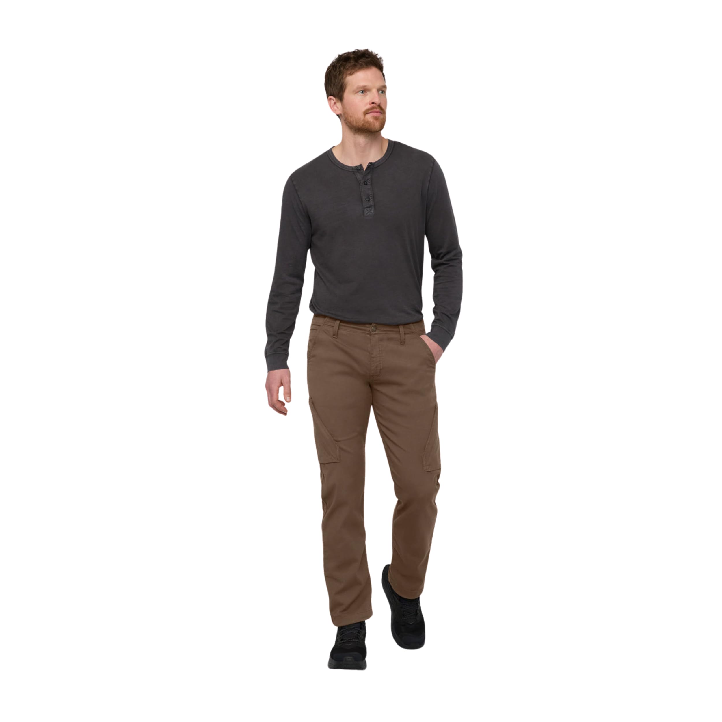 DUER Mens Live Free Relaxed Adventure Pant Stretch Cargo Work Trousers Water Resistant Multipants