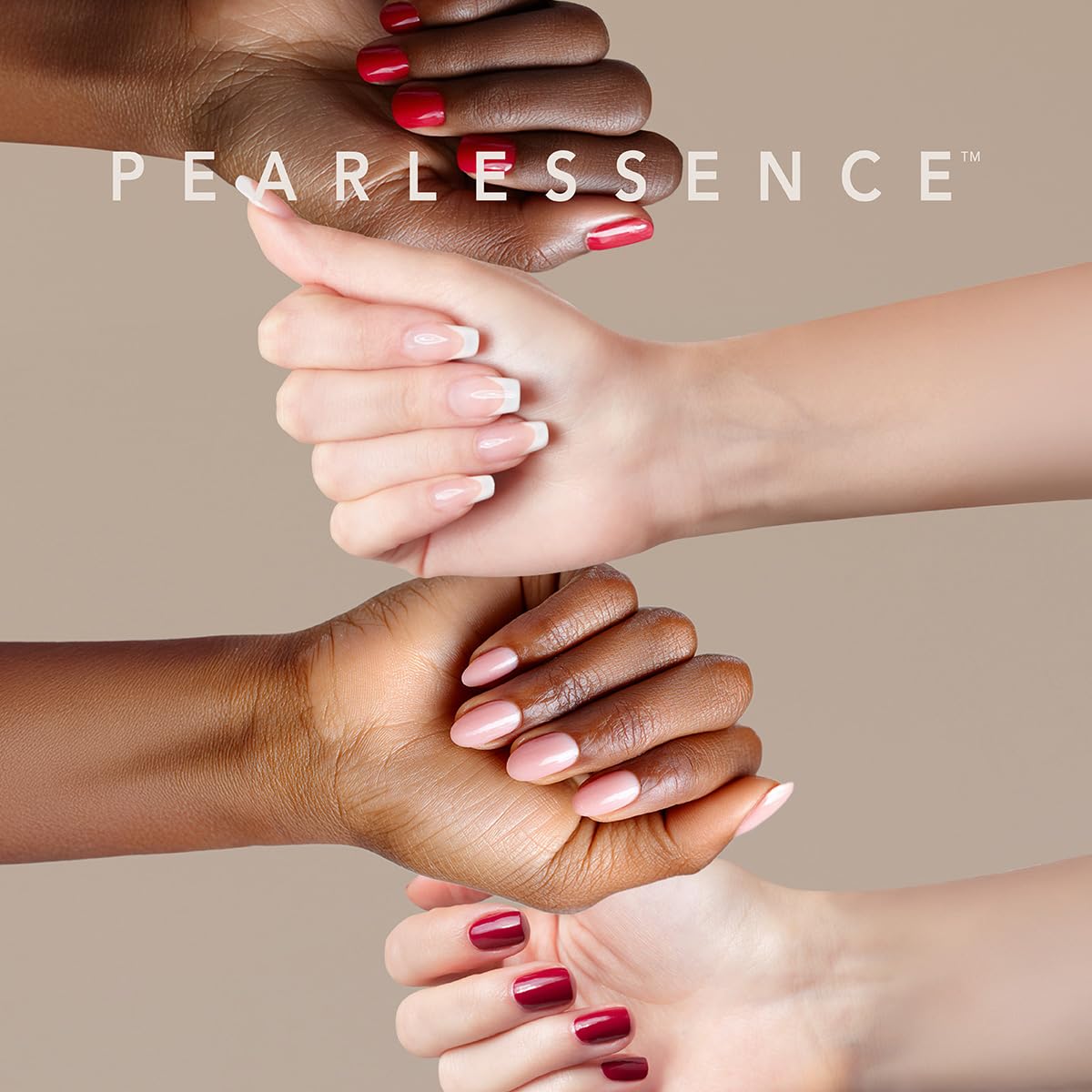 Amazon.co.jp: Pearlessence 48ピース アーモンドフレンチプレスオン 