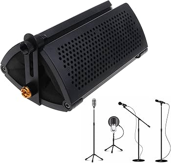 Amazon.co.jp: マイクシールド反射フィルター吸収フォーム防音ボーカル