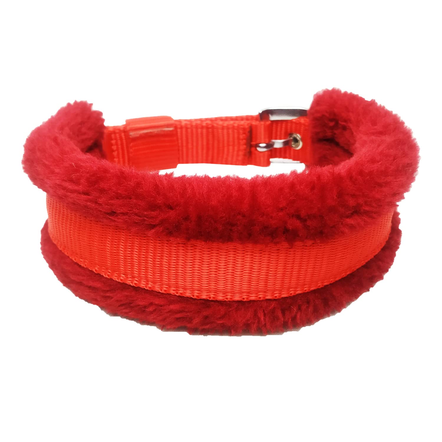 Modern Pets House 1 Inch Thick Heavy Duty Imported Padded Stylish Single Fur Collar with Anti-Slip Handle| Waterproof Neck Imported Padded Stylish Fur Collar with Strong Hook| Walking Jogging Training Stylish Fur Collar for Large Dogs (Red, Large) (B09XBDRQL1) Amazon Price History, Amazon Price Tracker