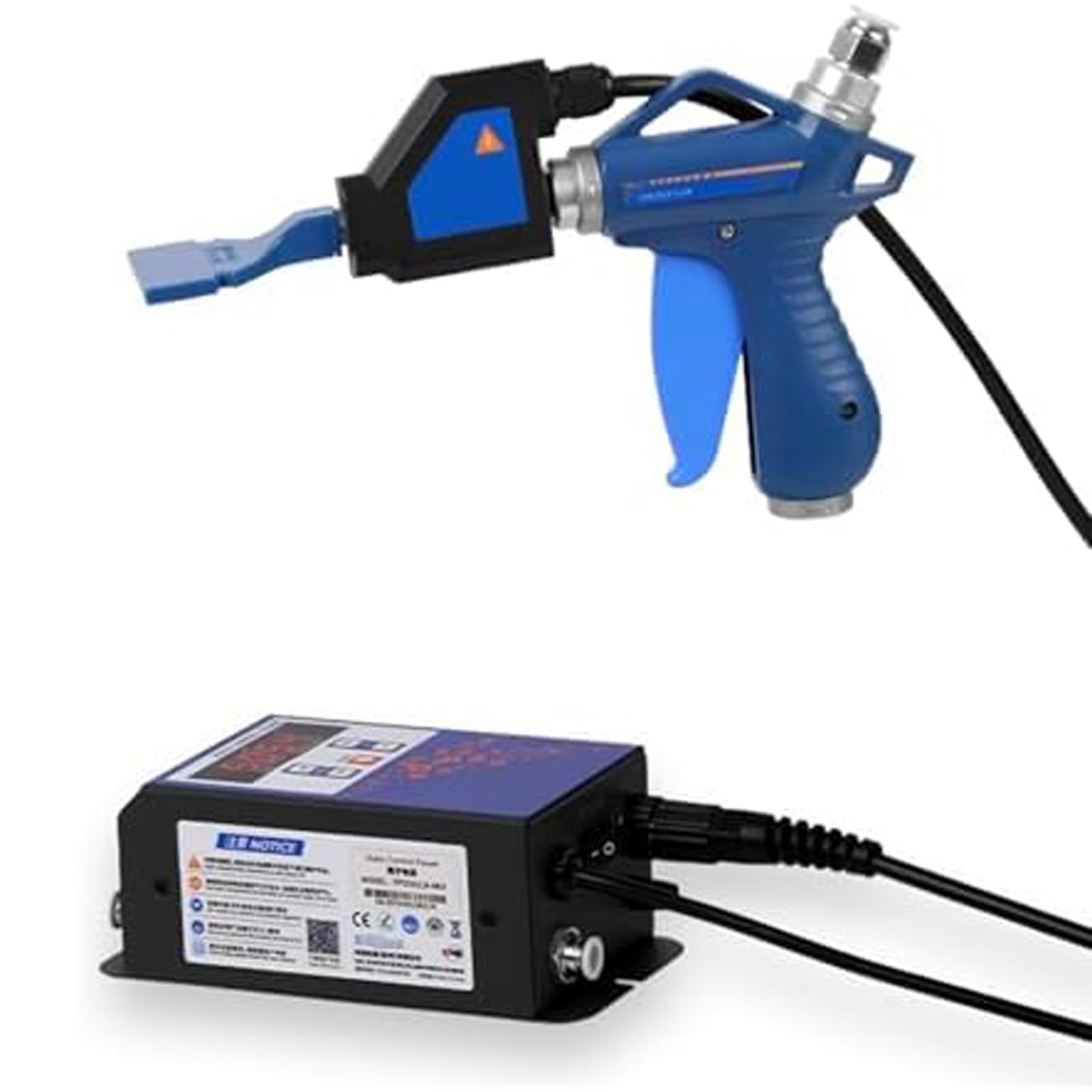 Eiwitany Standard Anti-Static Ionizing Air Gun with 6KV Power Supply, Completes Static Removal for Industrial Static Removal (Upgraded)