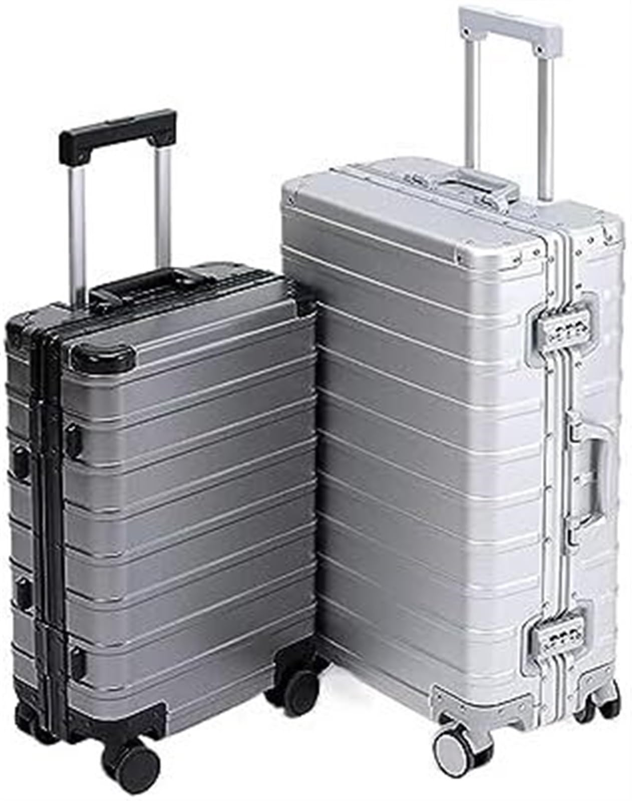 Valigia Bagagli A Mano Valigie con Ruote Valigia in Lega di Alluminio E Magnesio da Stiva Valige Bagaglio Mano(D,24inch)