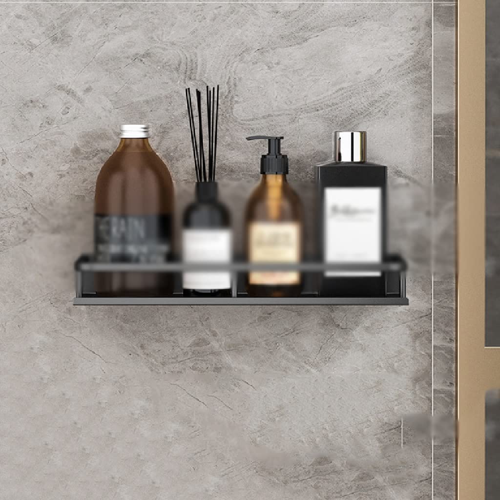 Étagère de douche 40cm pour rangement mural de salle de bain et toilettes sans perçage