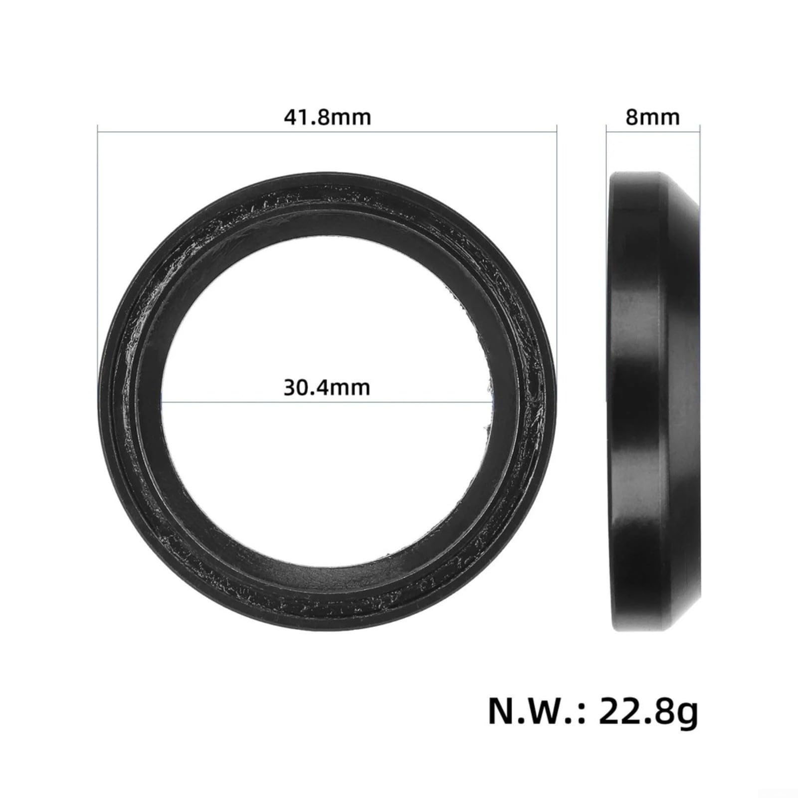 RichVibe Ersatzlager für Kukirin G2 Ultra Elektroroller, 30,5 x 41,8 x 8 mm Hinterradlager, verschleißfestes ABS-Scooter-Teile-Zubehör