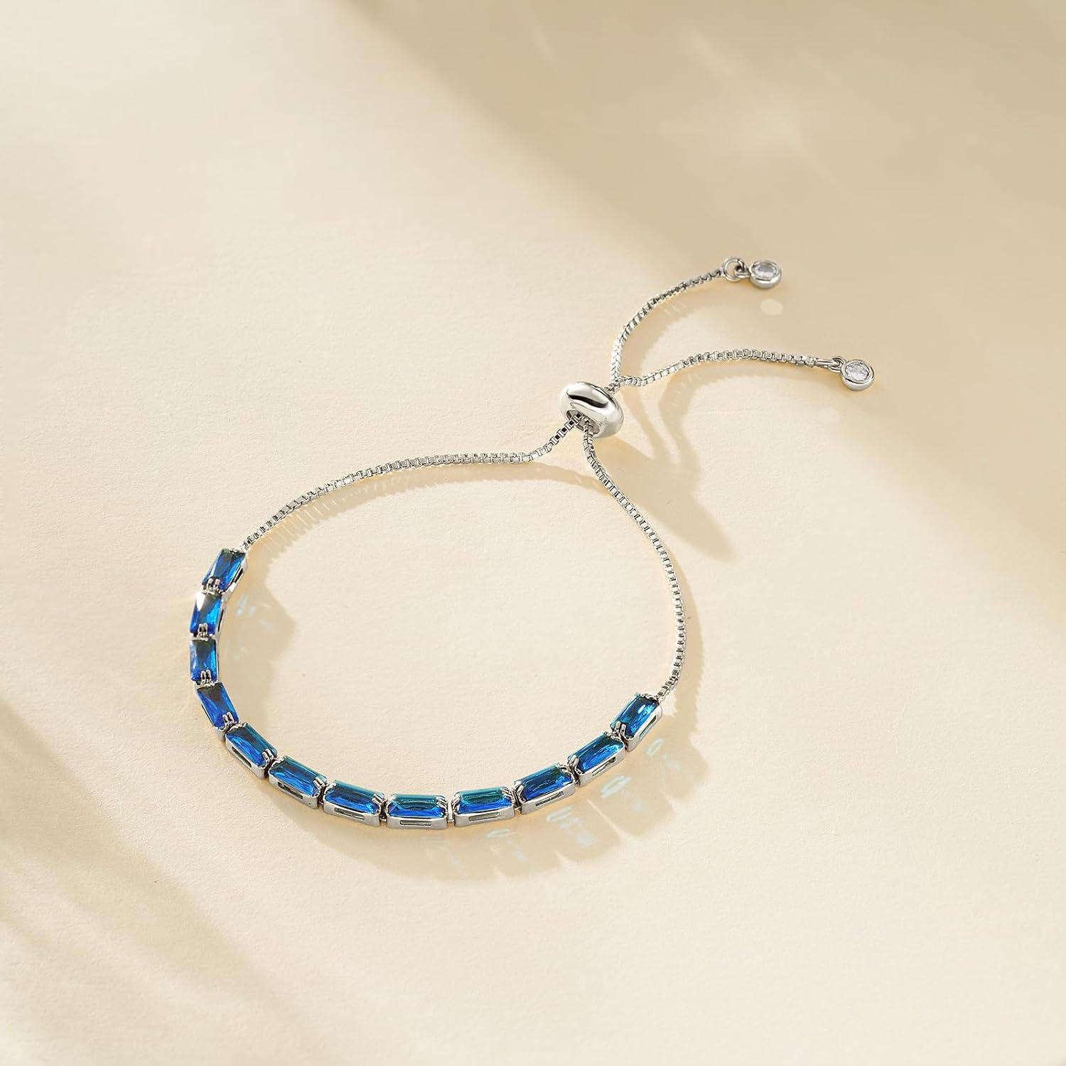 KissYan Tennis Bracelet for Women, 14K Gold Plated Cubic Zirconia Adjustable Slider Bracelets Trendy Jewelry Gift - Image 4