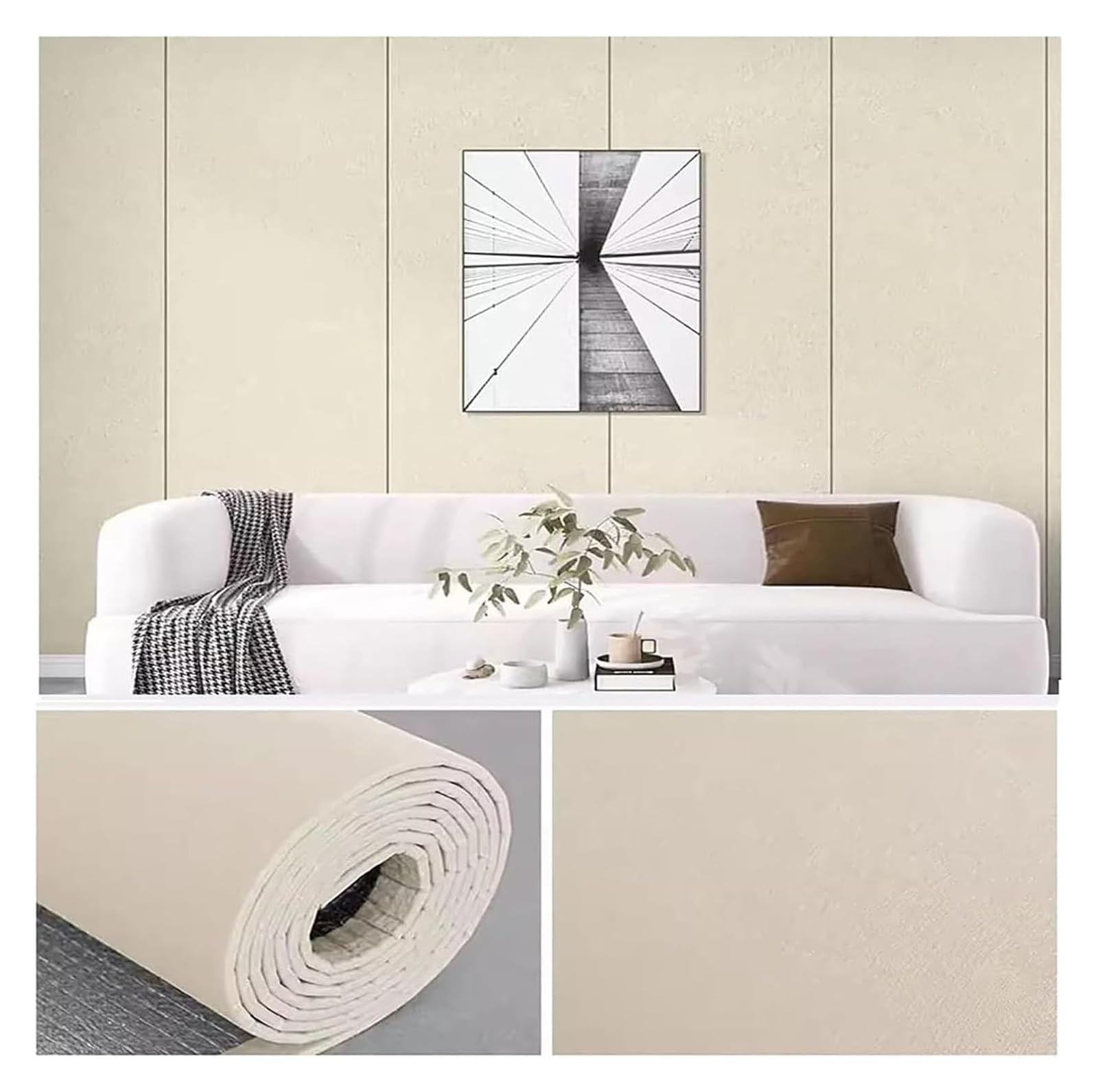 Cvhfhjtg Unique Colour Self Adhesive Wallpaper, Peel And Stick Backsplash Self -Adhesive Wall Panels, Thickened Panel Removable Wallpaper(Unique Colour)