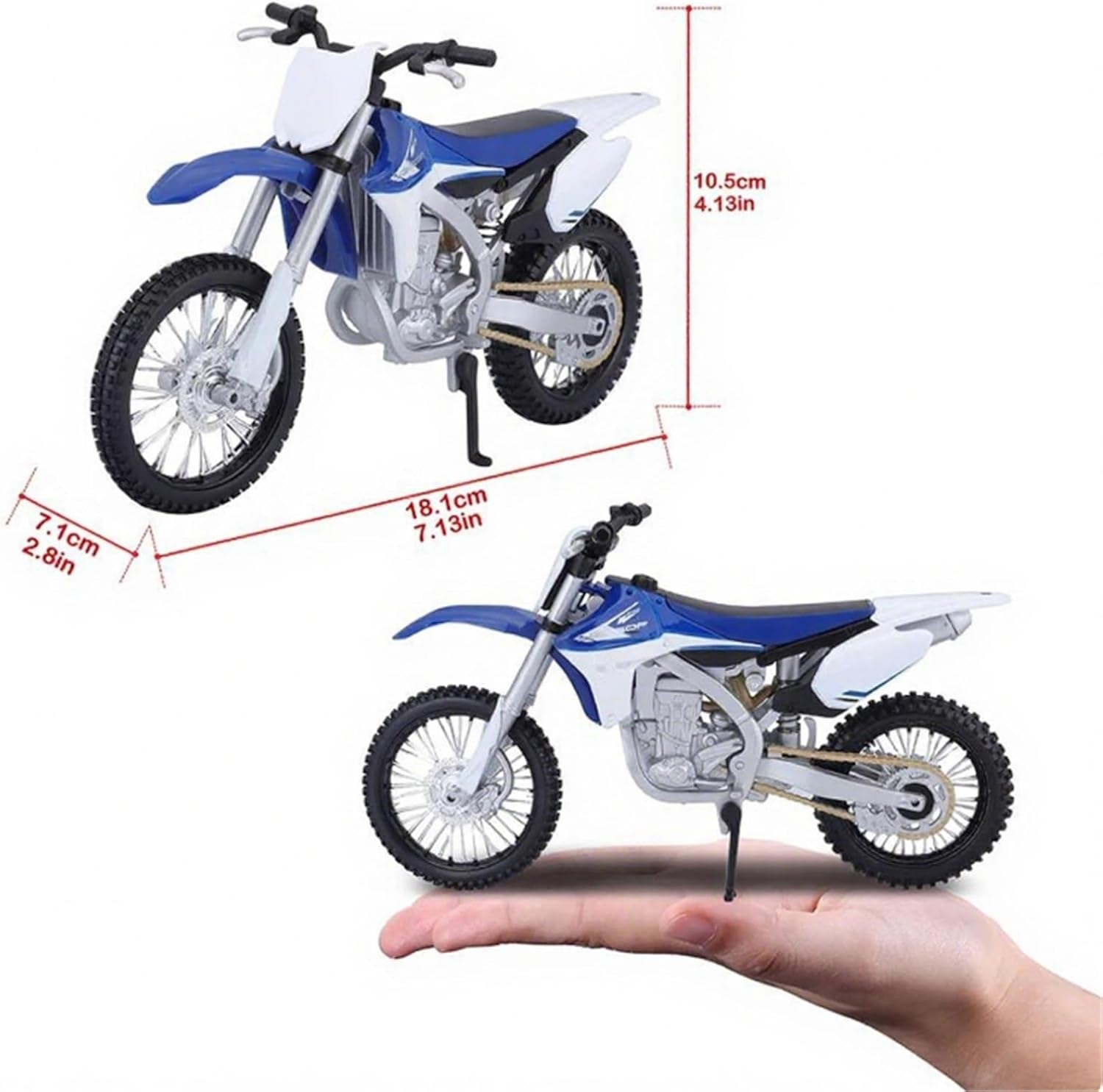 MAKUTU Scale Motorcycle Model 1/12 for Y-AMAHA YZ450F Die-Casting Motorcycle Model Collection Hobby Gift Off-Road
