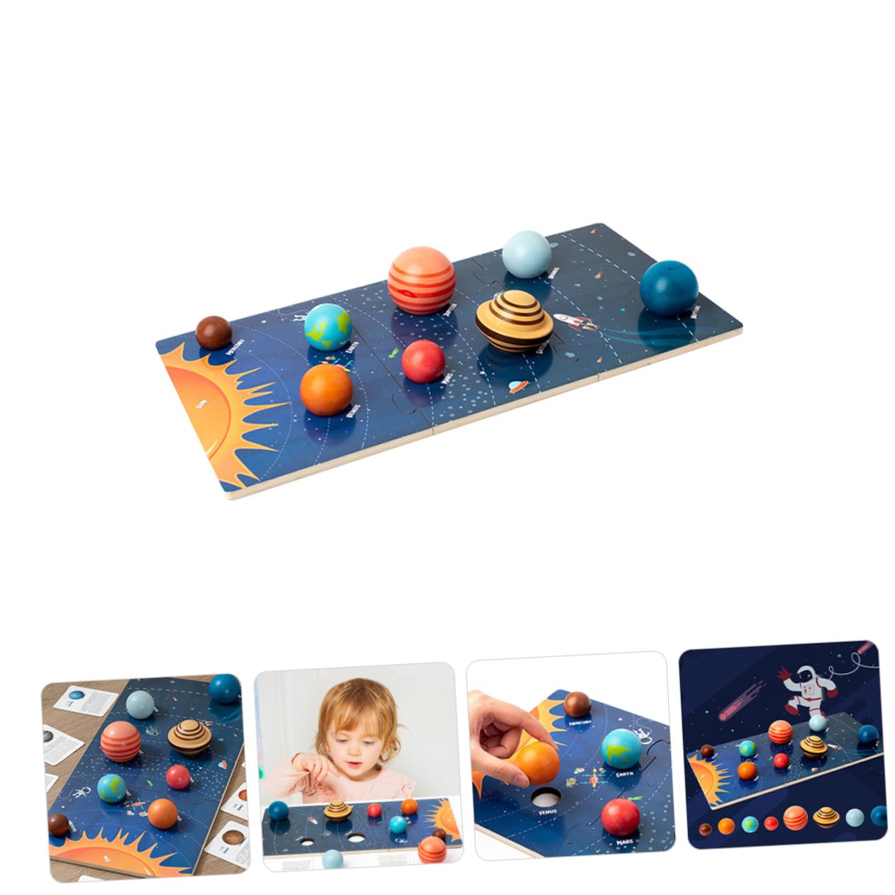Rompecabezas para Niños Sistema Solar 1 Juego de Madera