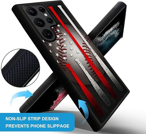 Miniatura 2 de TnXee Funda compatible con Samsung Galaxy S23 Ultra, funda protectora antideslizante y a prueba de golpes para niños y niñas, funda de goma de