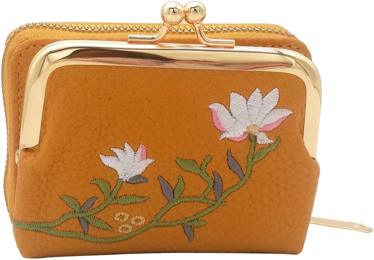 Credit Card Holder Cute Flower Coin Purse Women Wallet Pouch Female Ladies Girls for Birthday Valentine's Day