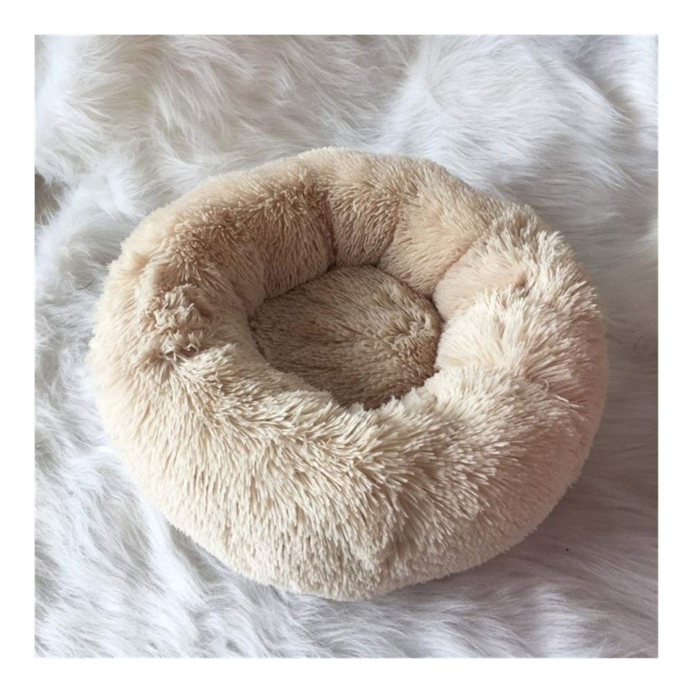 Panier pour chien déhoussable et lavable en forme de donut doux
