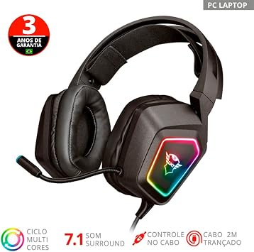 Trust GXT 450 Blizz 7.1 USB Oyun Kulaklığı (7.1 Sanal Surround Ses, PC ve Laptop için, LED Aydınlatma)