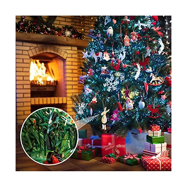 Marsui christmas light clip outdoor gutter hook weatherproof outdoor light clip holiday light clip for christmas decoration string light (black, 60 pieces) - image 8