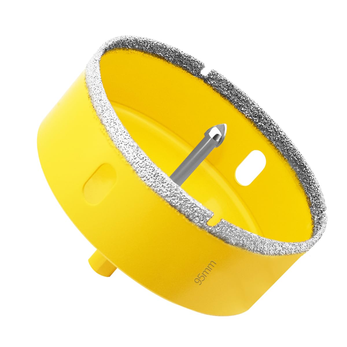 Aohhy 95mm Diamond Hole Saw with Pilot Bit, Professional Vacuum Brazed Diamond Drill Bit for Tile Porcelain, Glass, Marble, Ceramic