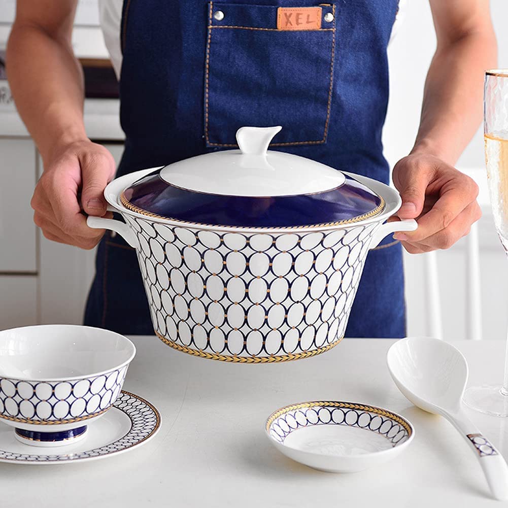 Zestawy Naczyń Obiadowych Okrągłych, Zestawy Ceramicznych Talerzy Obiadowych, Zestawy Talerzy I Misek, Zestaw Naczyń, 48 Szt.